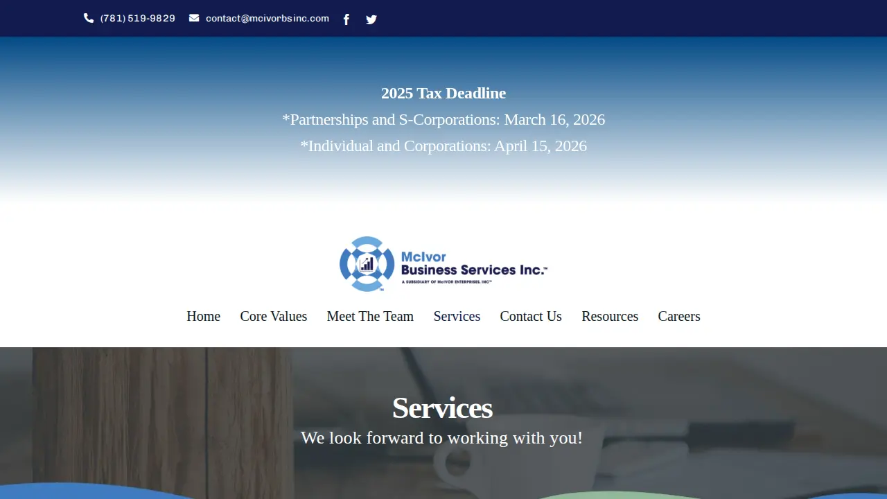 McIvor Business Services, Inc page