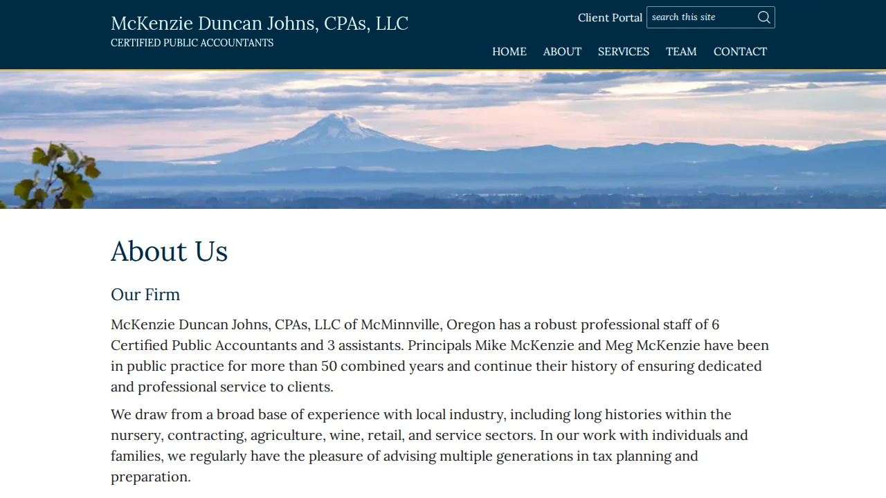 McKenzie Duncan Johns CPAs, LLC page