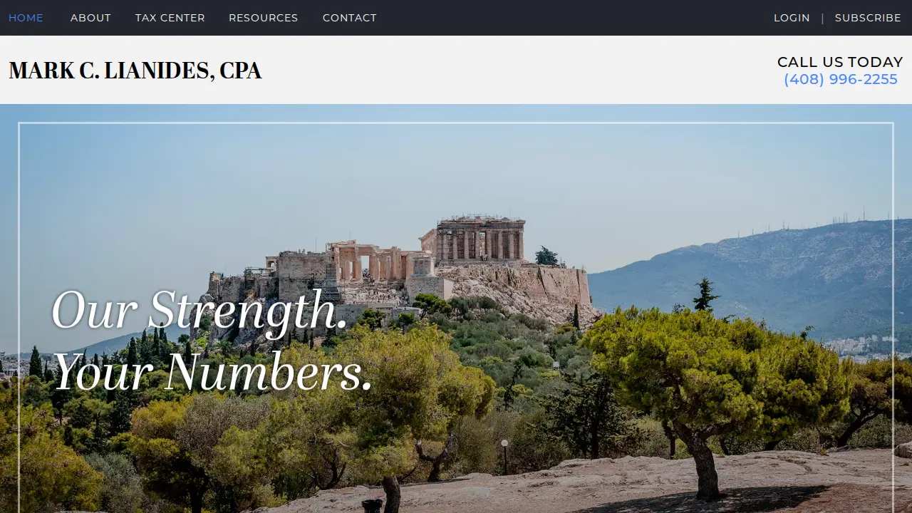 Mark C. Lianides CPA page