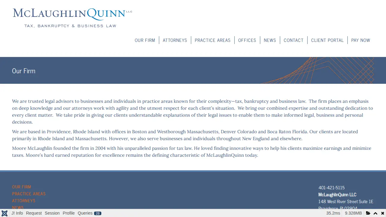 McLaughlinQuinn LLC page