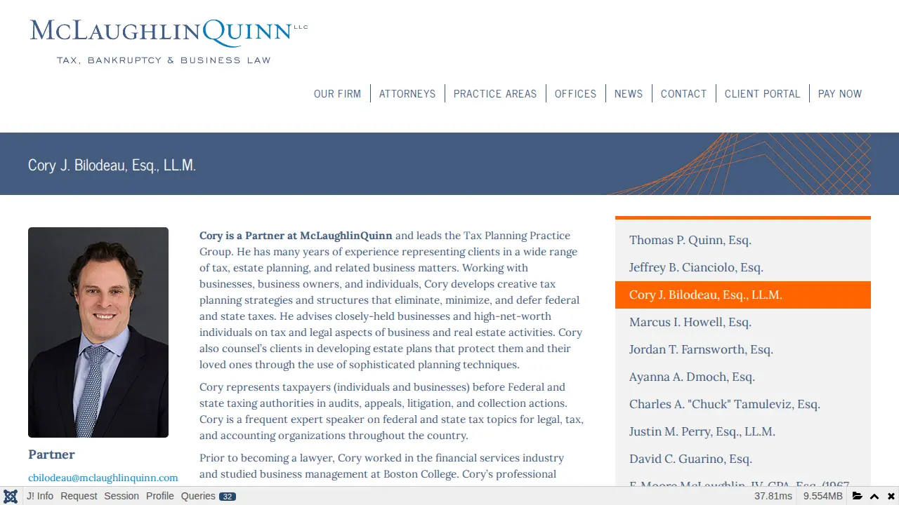 McLaughlinQuinn LLC page