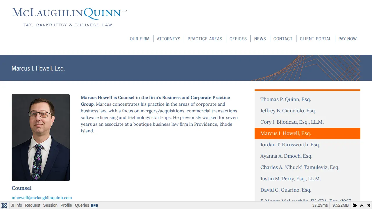 McLaughlinQuinn LLC page