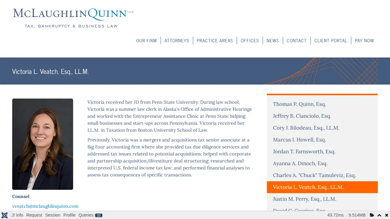 McLaughlinQuinn LLC page