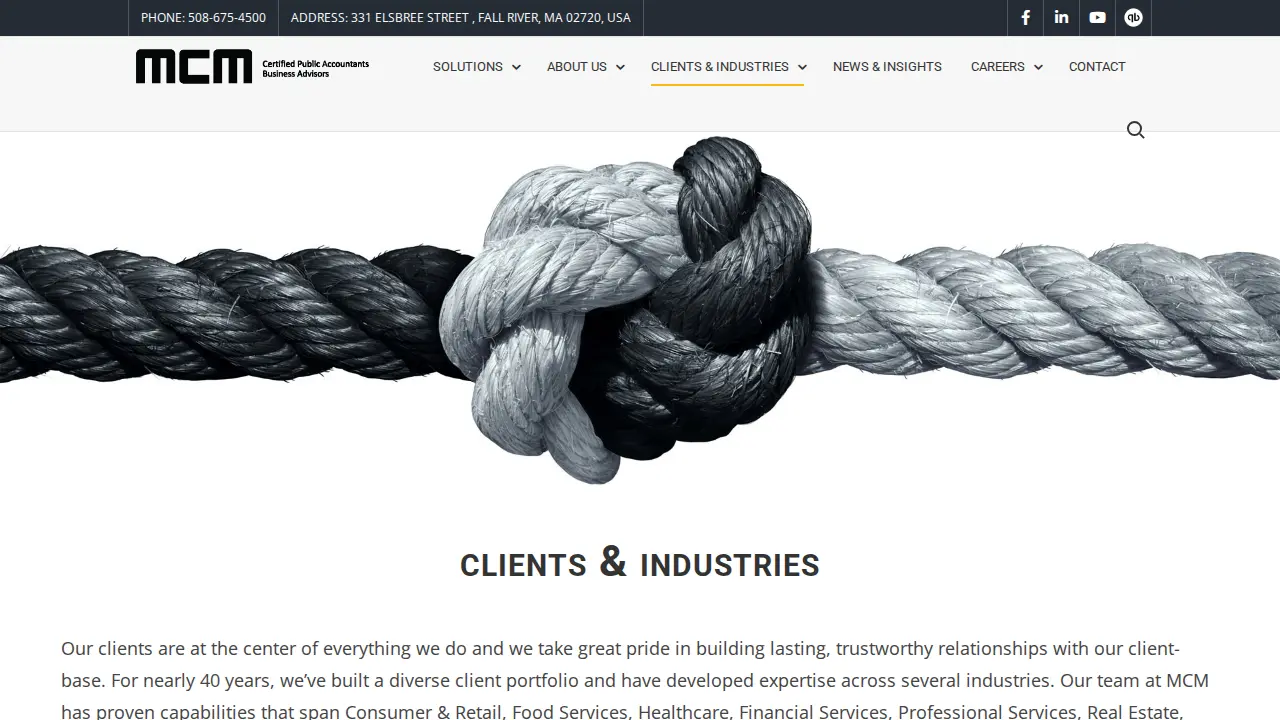 MCM - CPAs & Business Advisors page