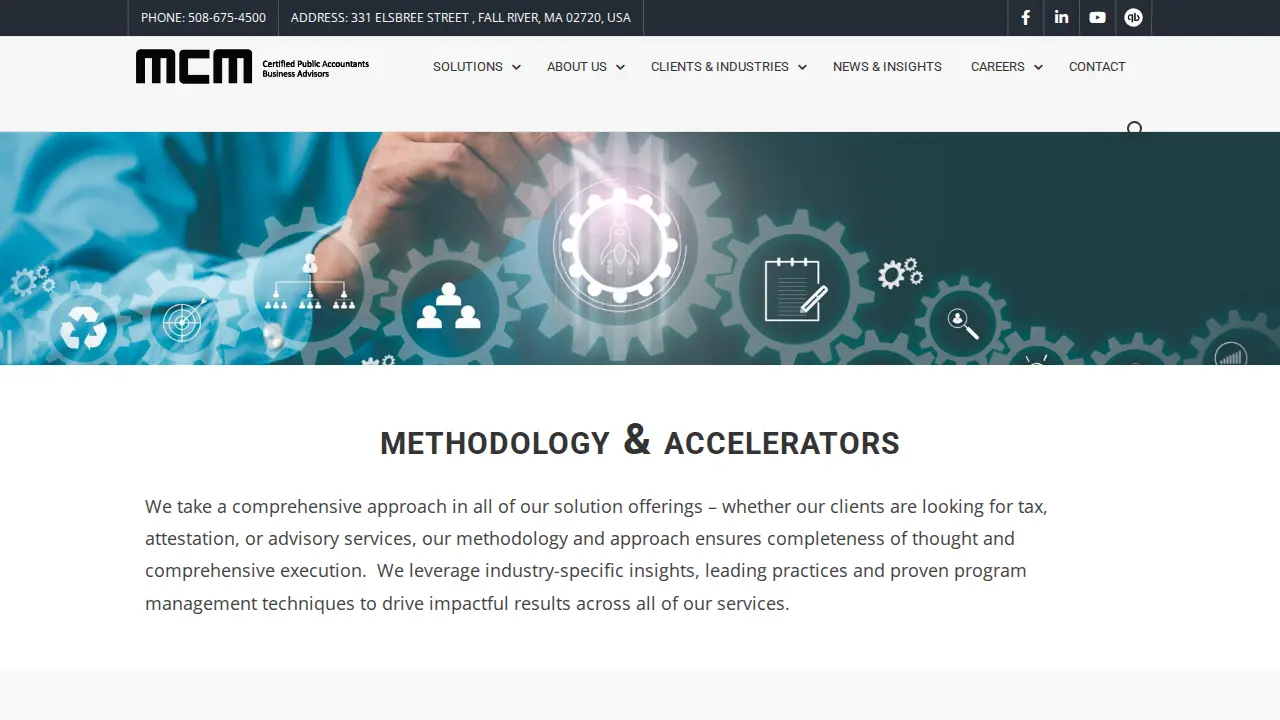 MCM - CPAs & Business Advisors page