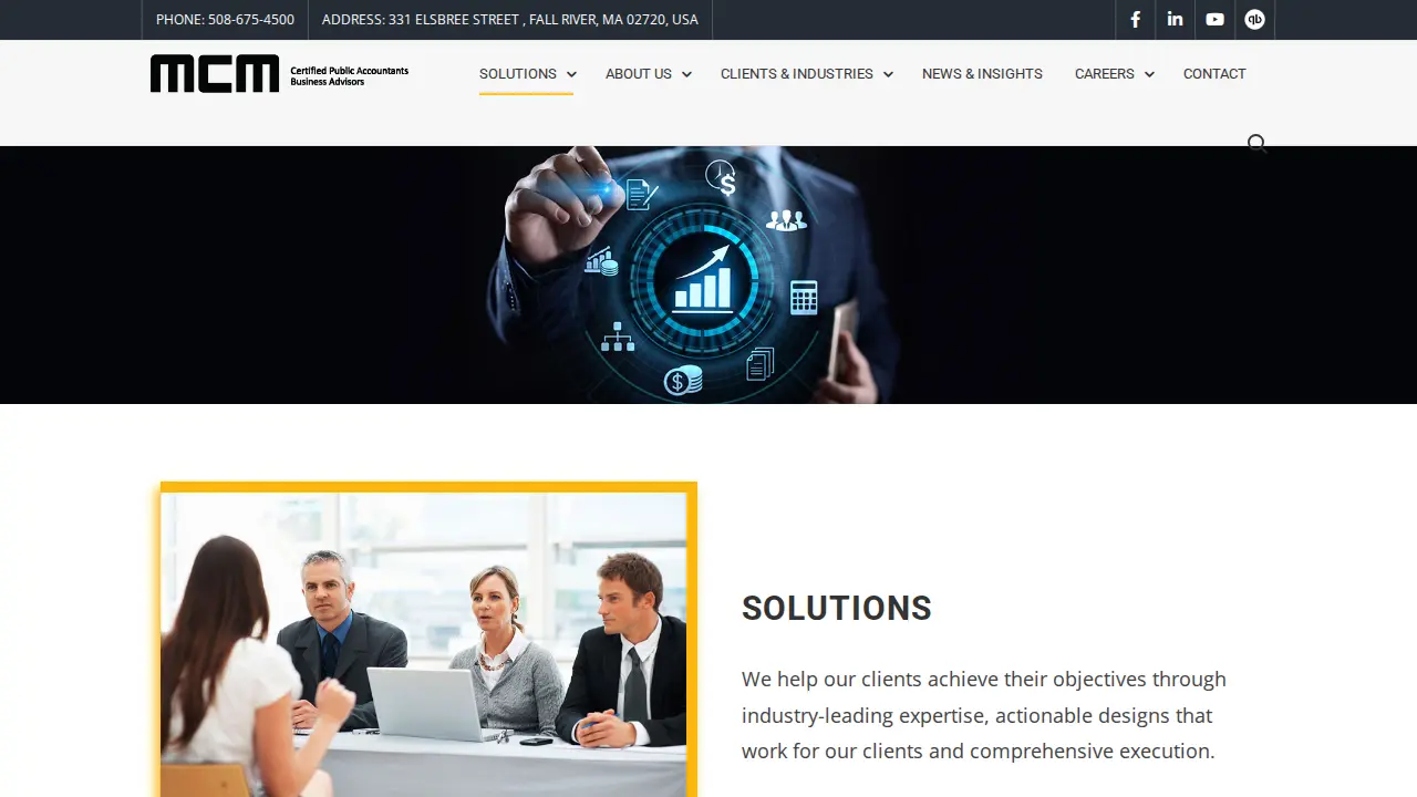 MCM - CPAs & Business Advisors page