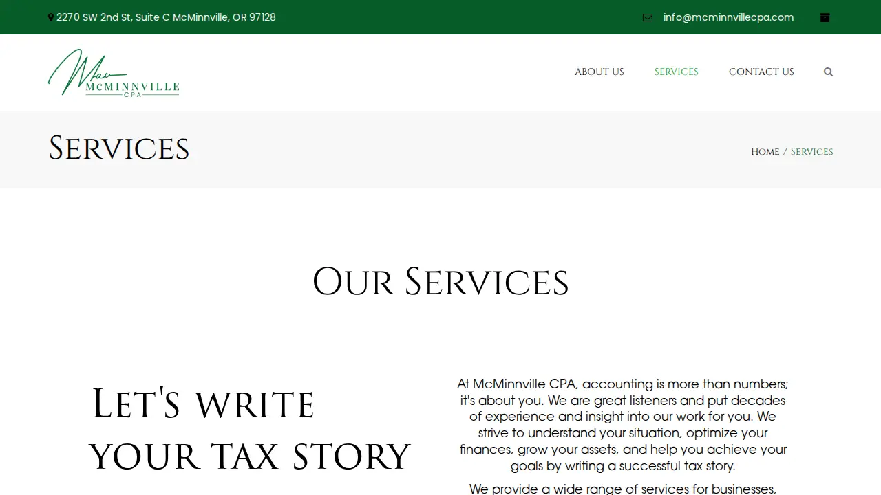 McMinnville CPA page