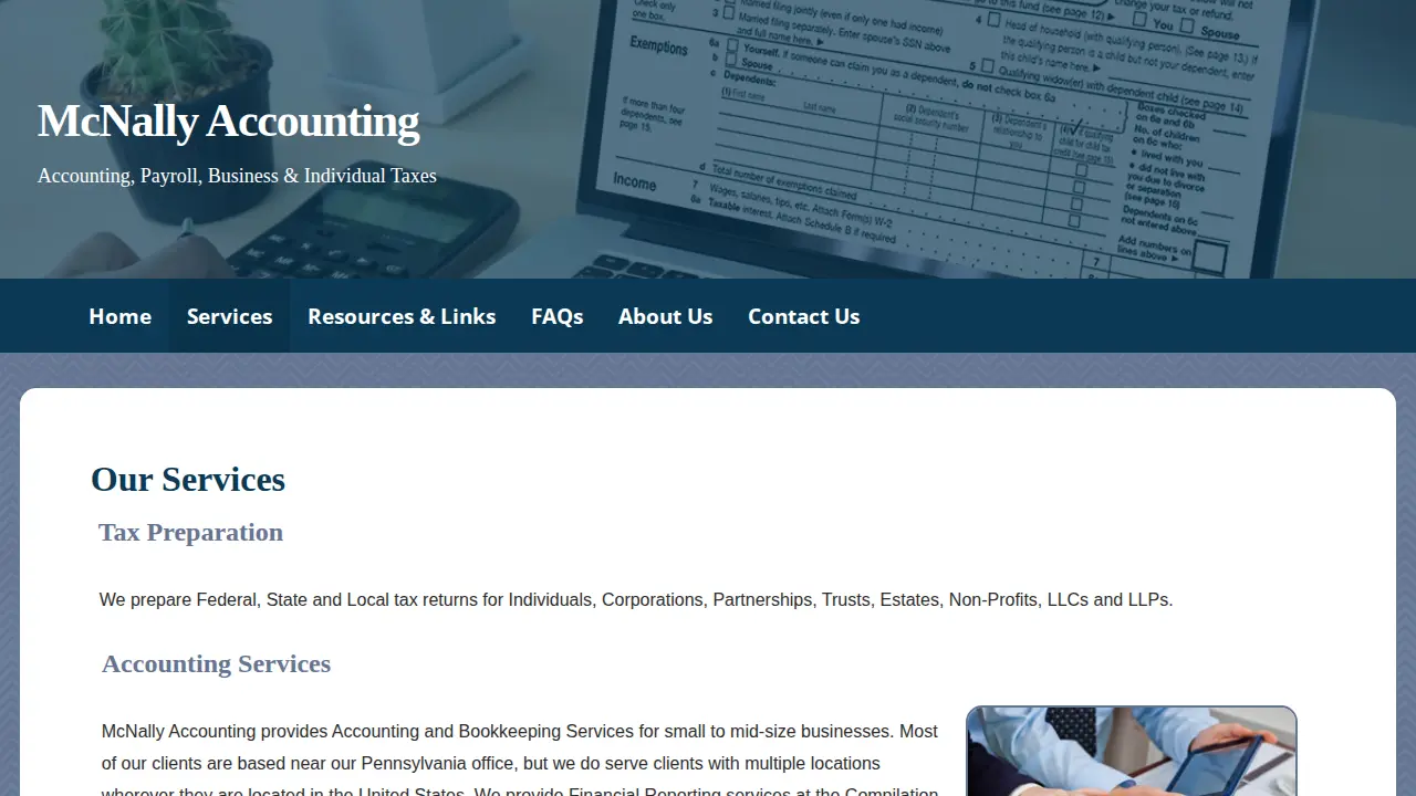 McNally Accounting, LLC page