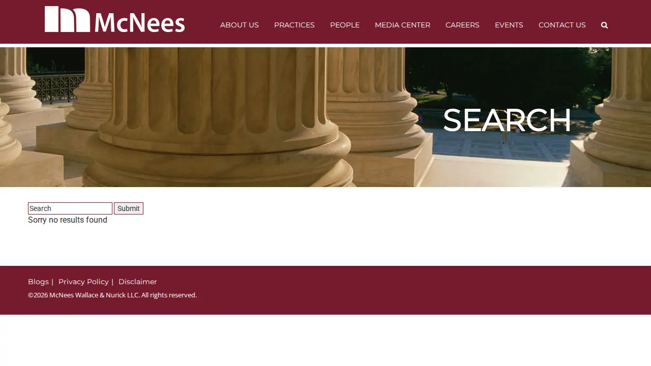 McNees Wallace & Nurick page