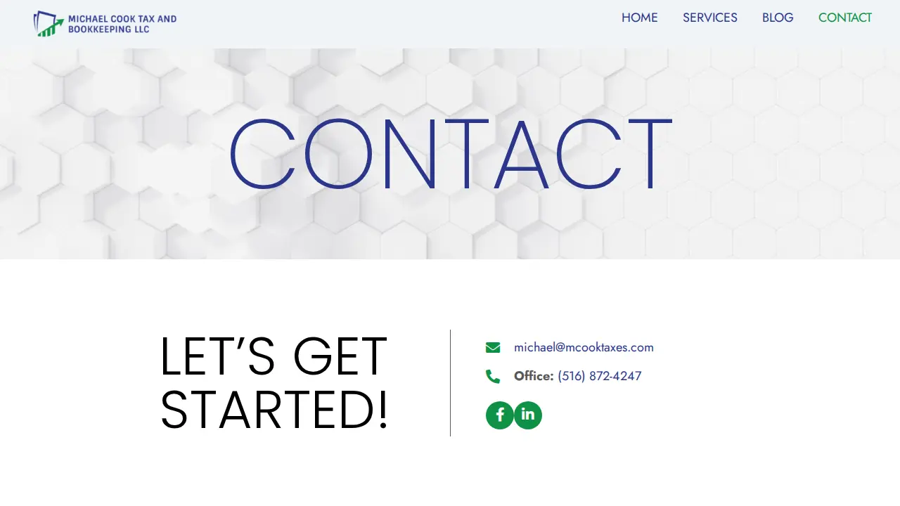 Michael Cook Tax & Bookkeeping LLC page