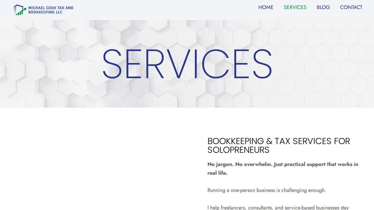 Michael Cook Tax & Bookkeeping LLC page