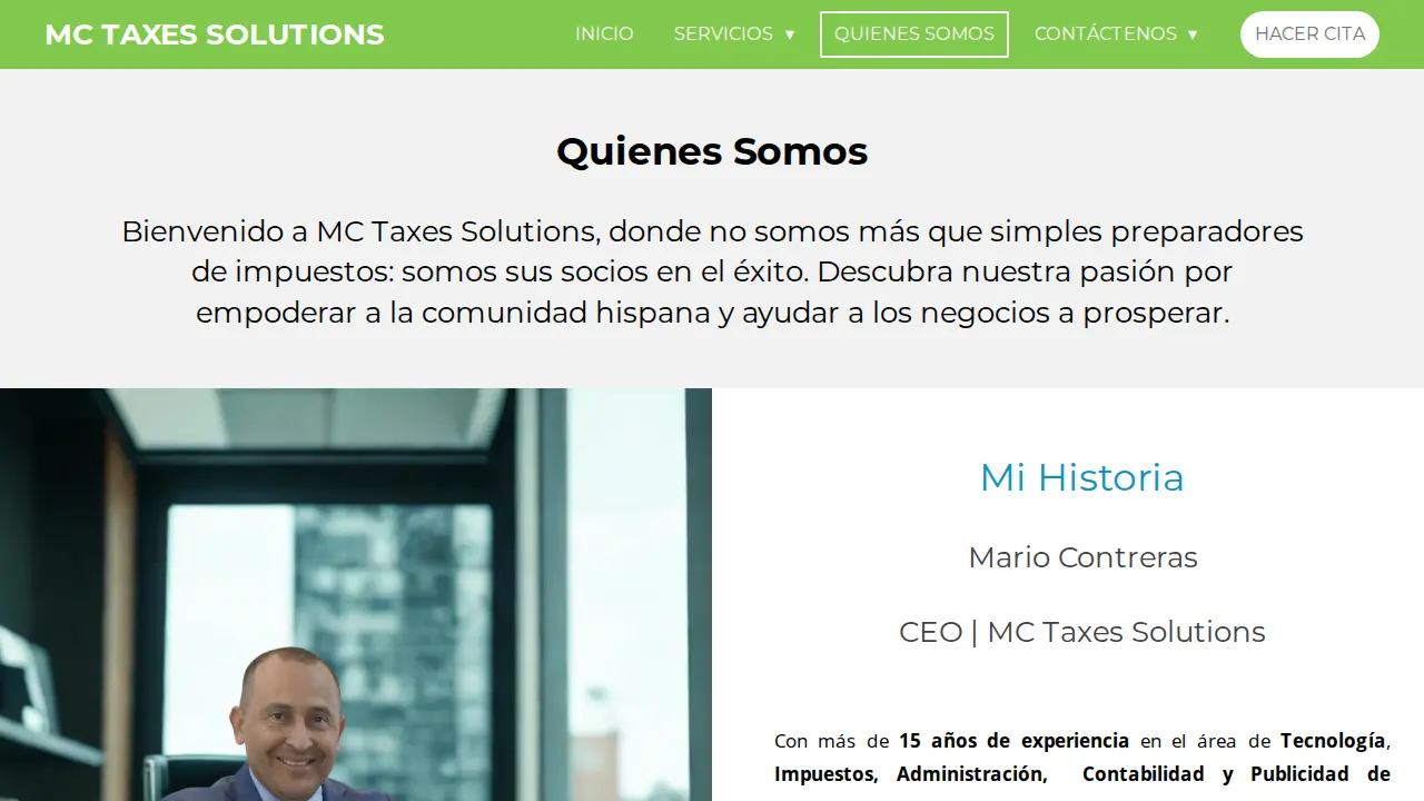 MC Taxes Solutions page