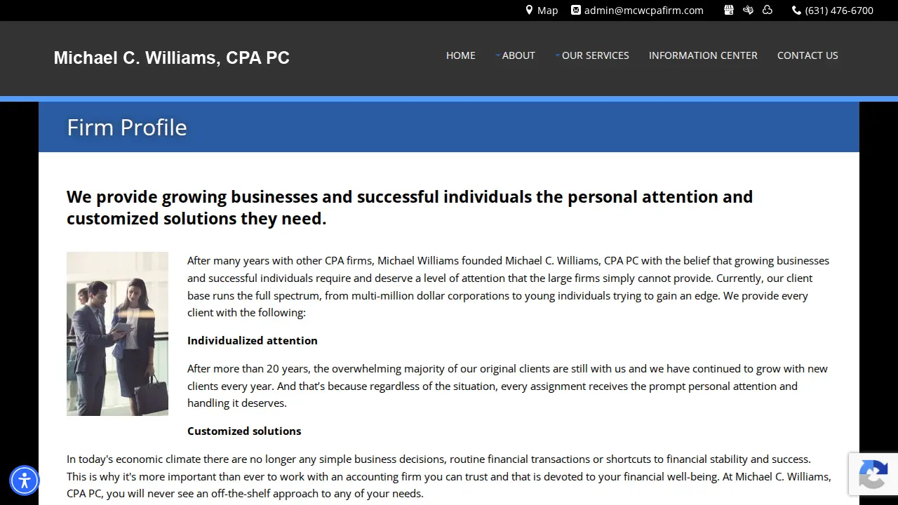 Michael C. Williams CPA PC page