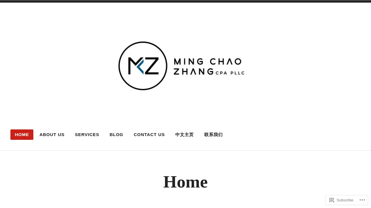 张明朝会计事务所 Ming Chao Zhang CPA PLLC