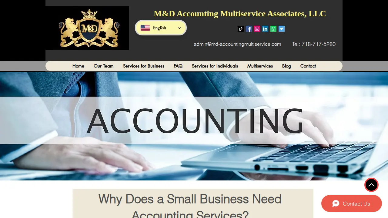 M&D Accounting Multiservice Associates, LLC page
