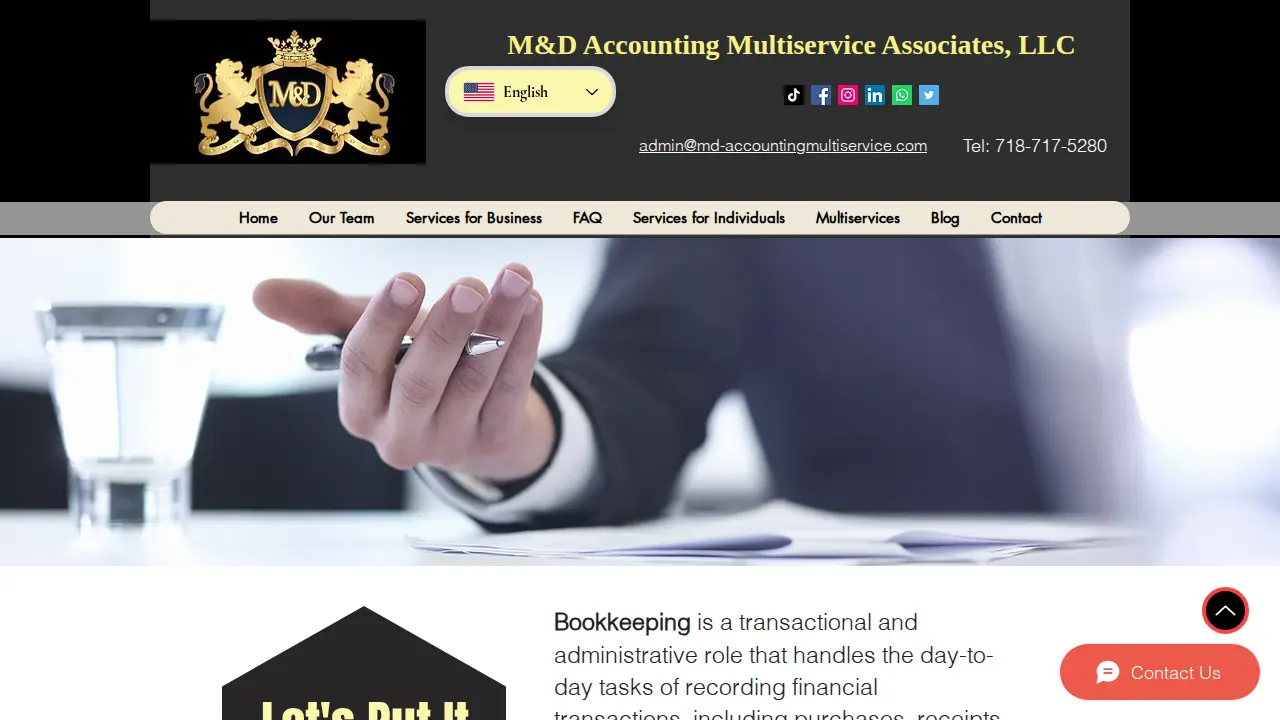 M&D Accounting Multiservice Associates, LLC page