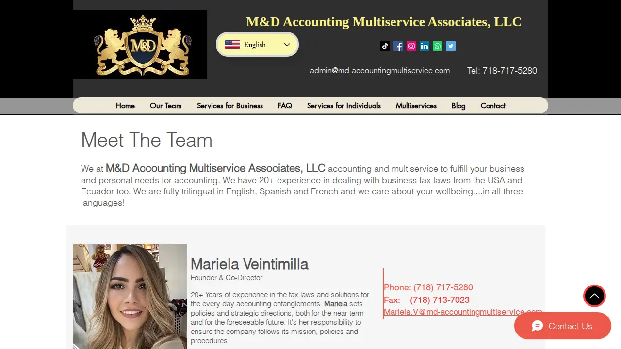 M&D Accounting Multiservice Associates, LLC page