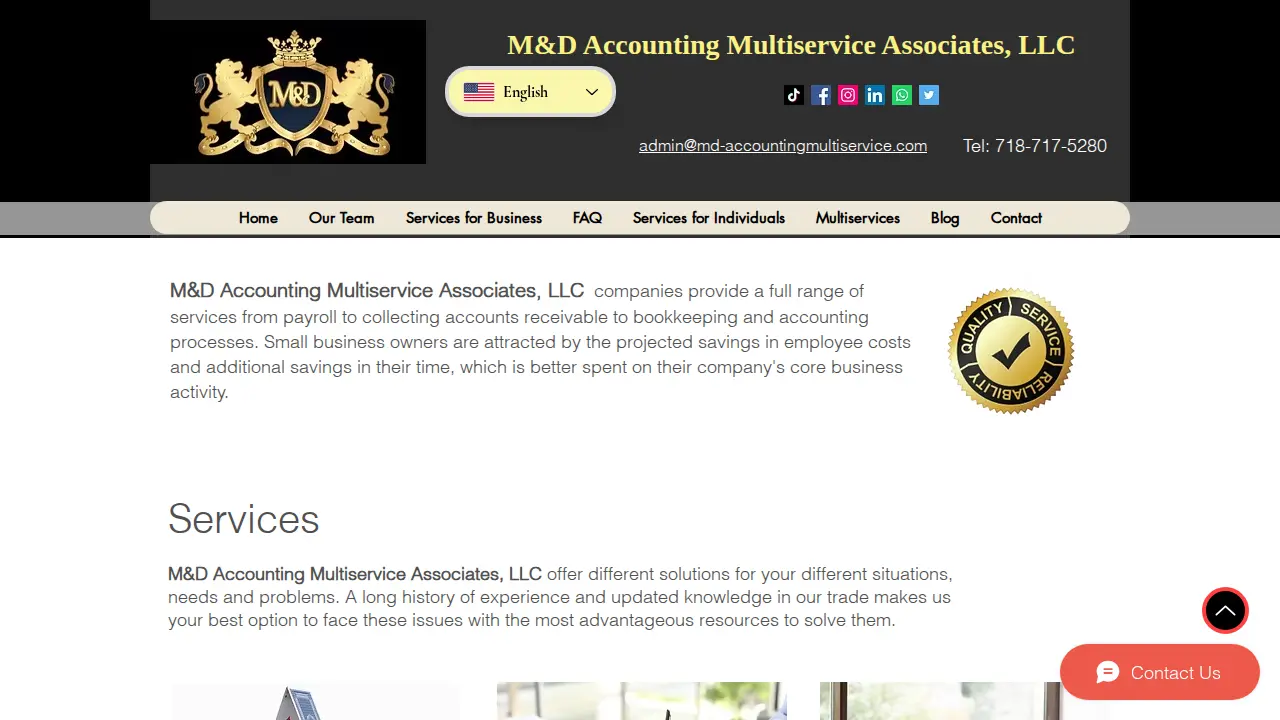M&D Accounting Multiservice Associates, LLC page