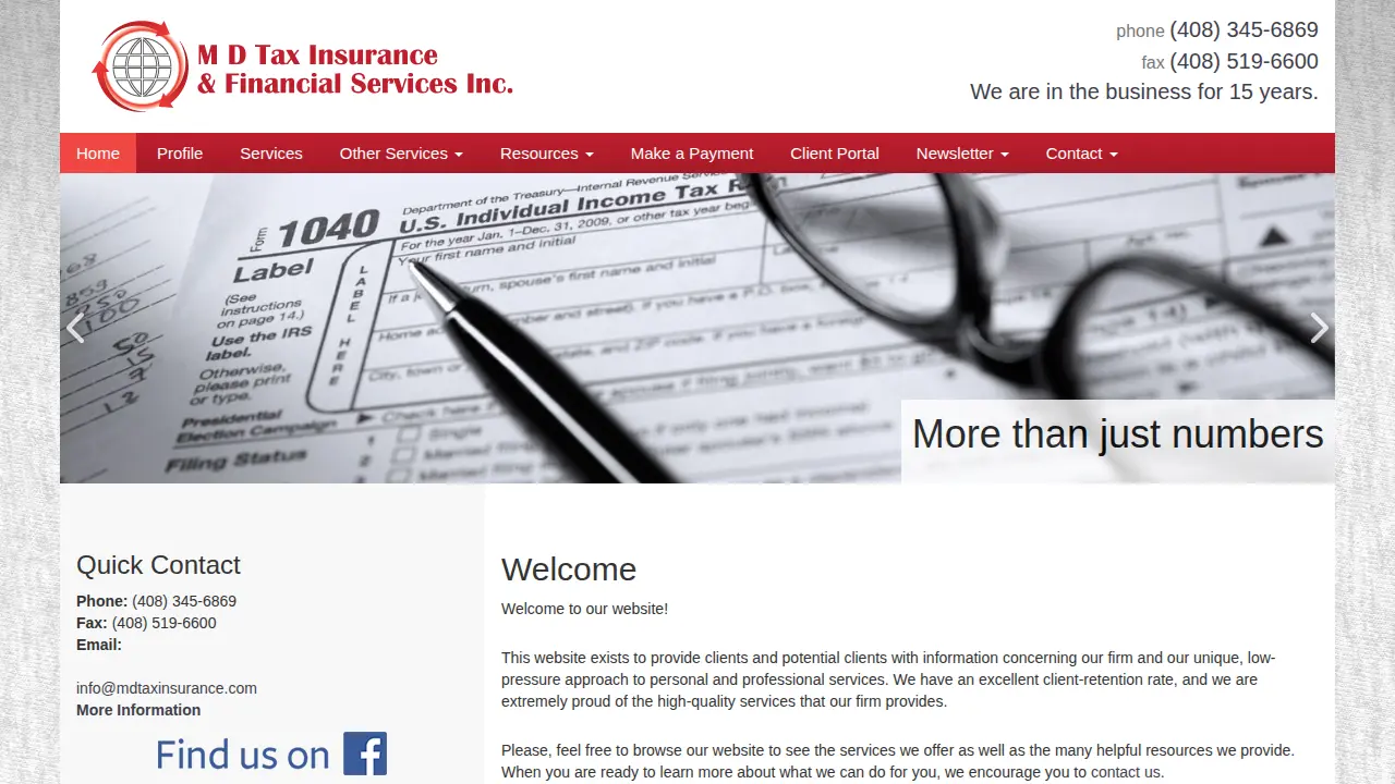 M D Tax Insurance and Financial Services Inc