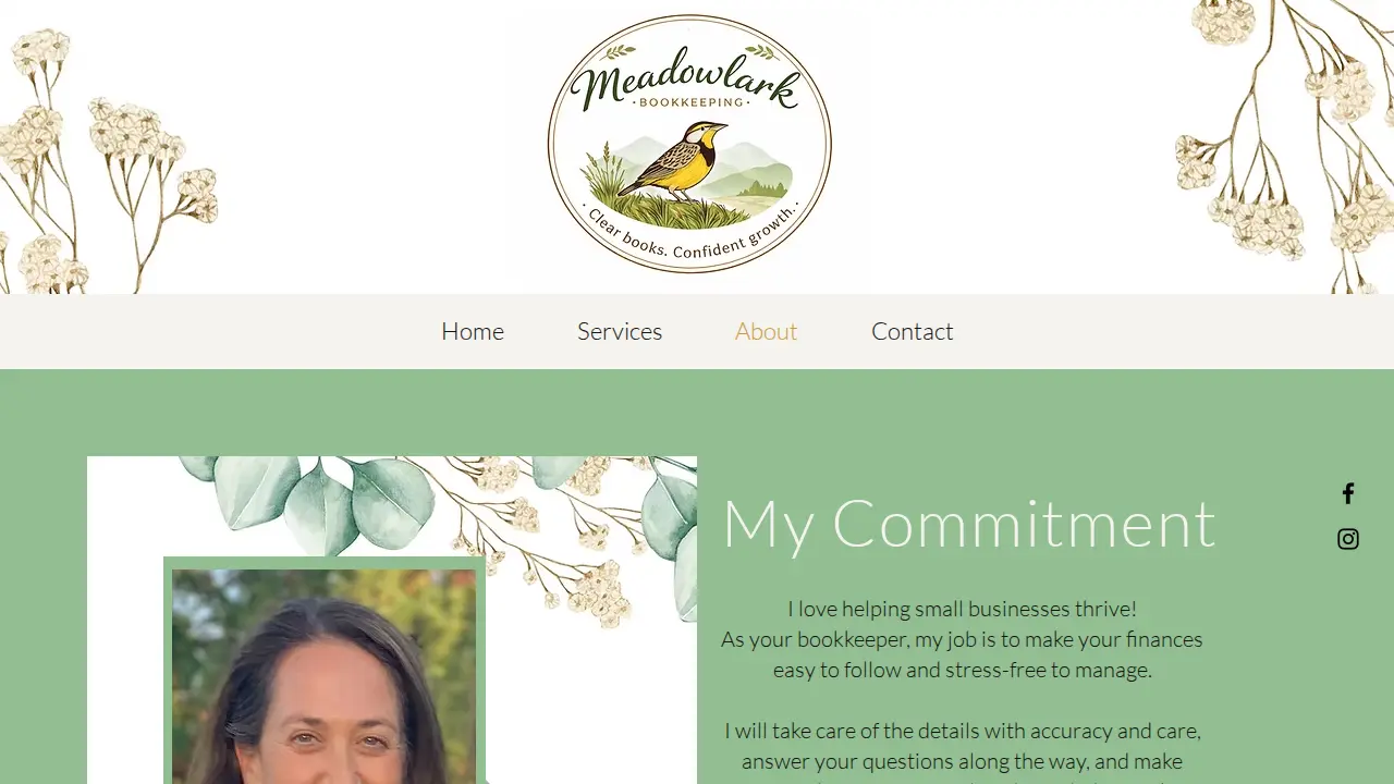 Meadowlark Bookkeeping page