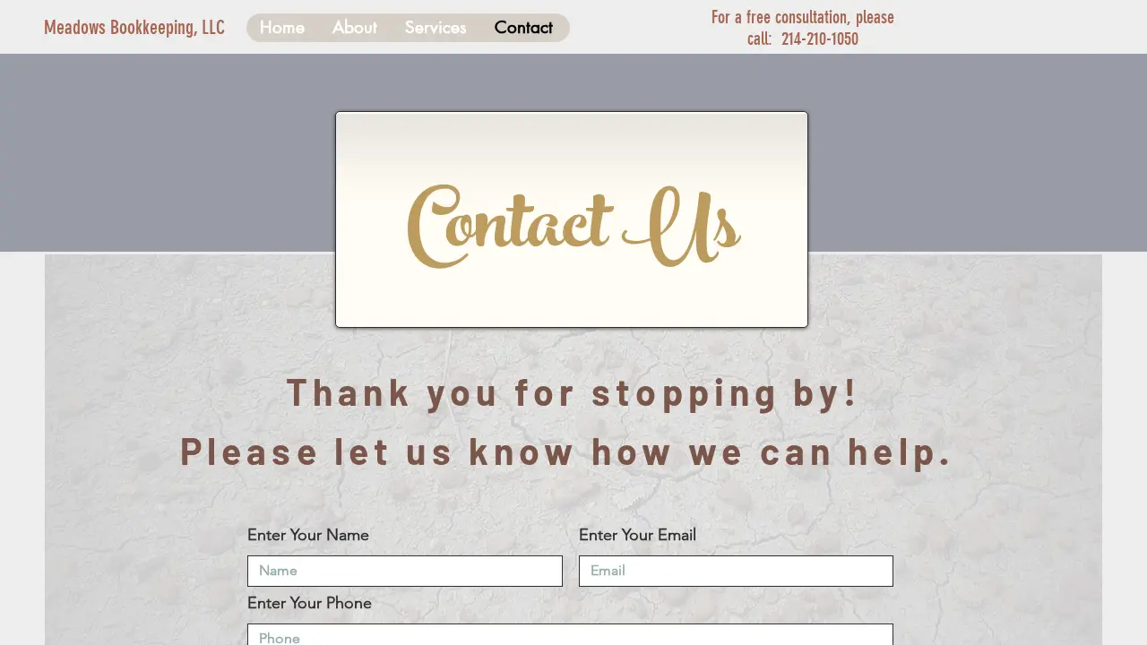 Meadows Bookkeeping, LLC page