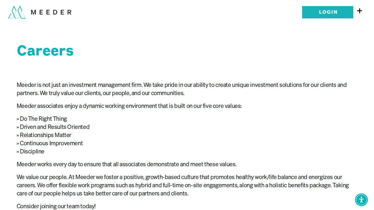 Meeder Investment Management page