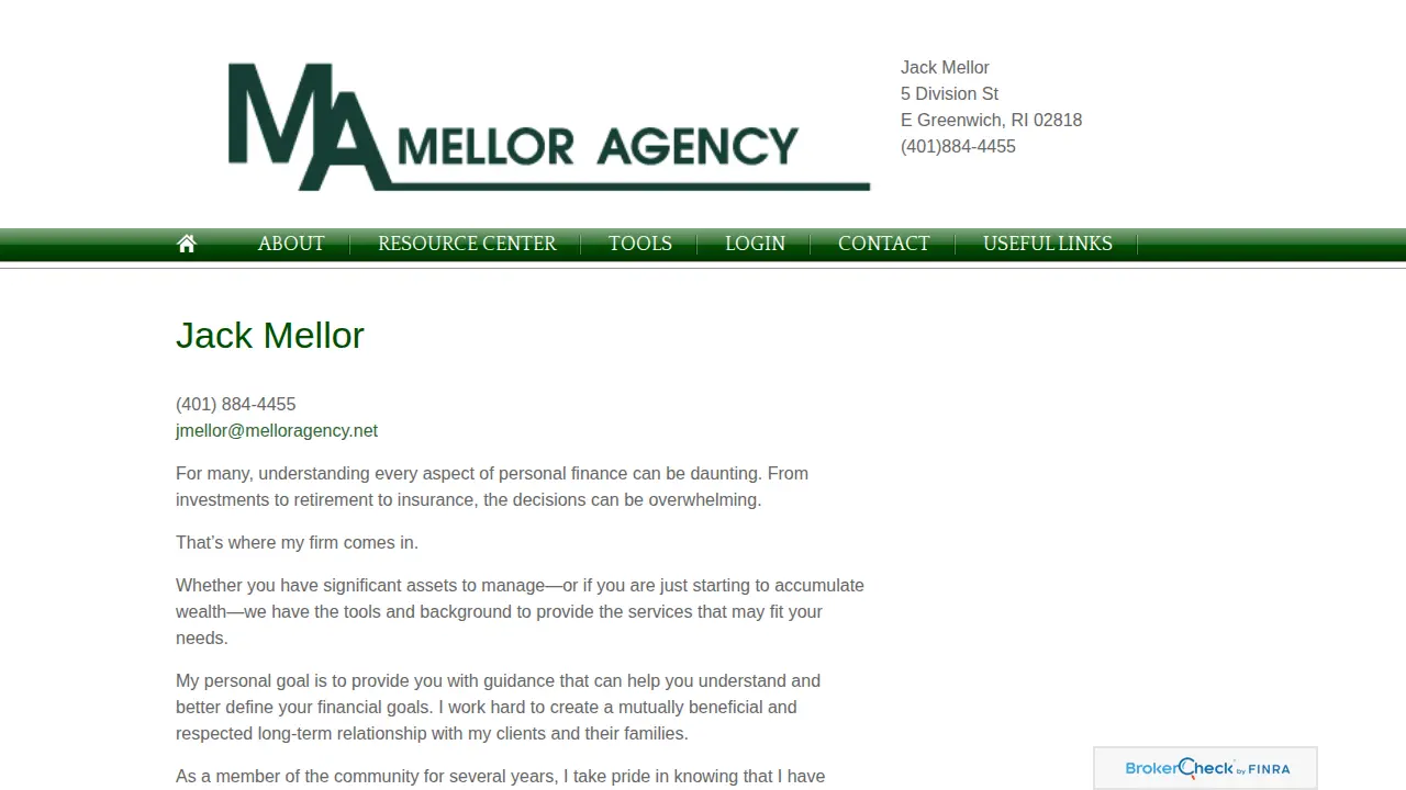 Mellor Agency page