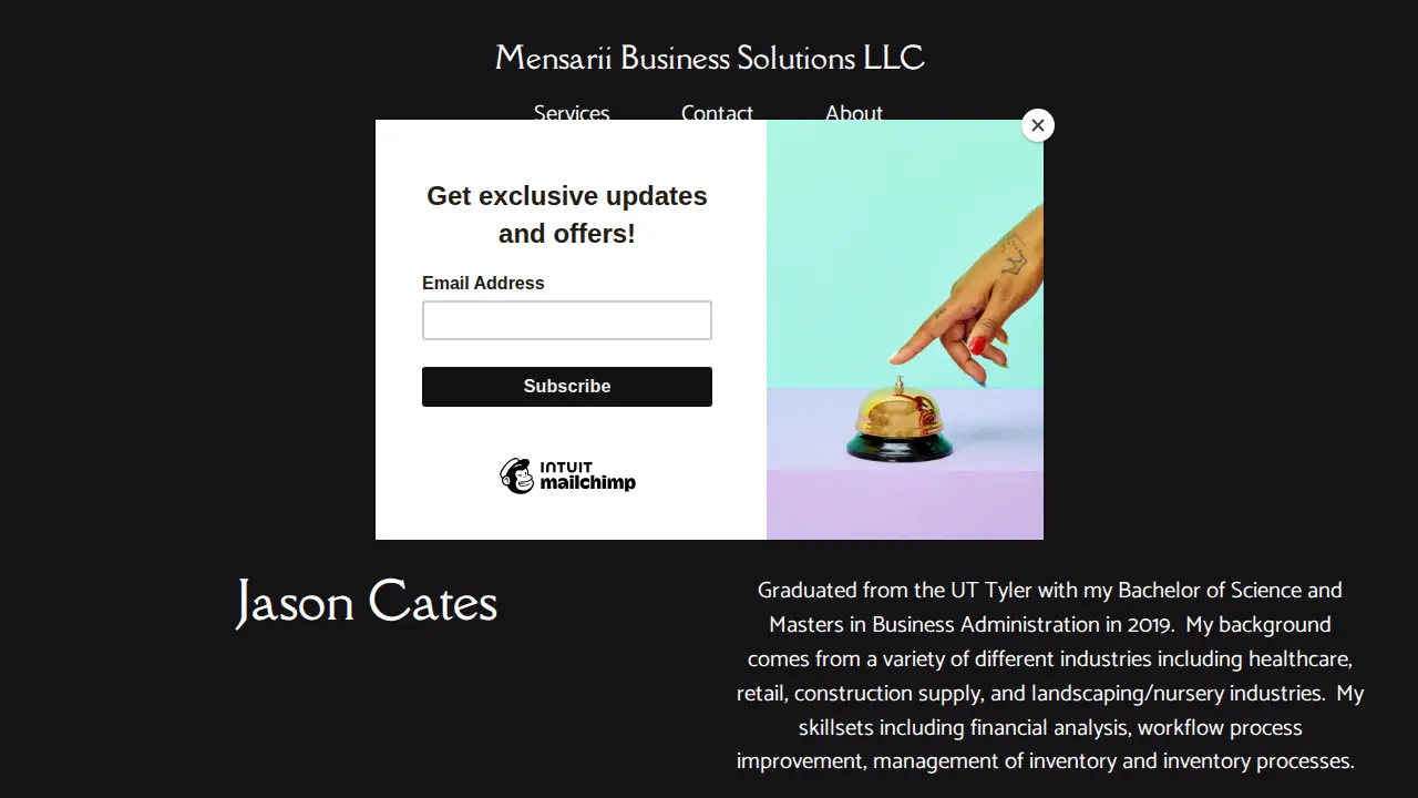 Mensarii Business Solutions LLC page