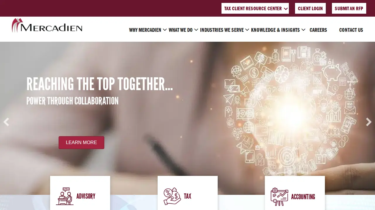 Mercadien website