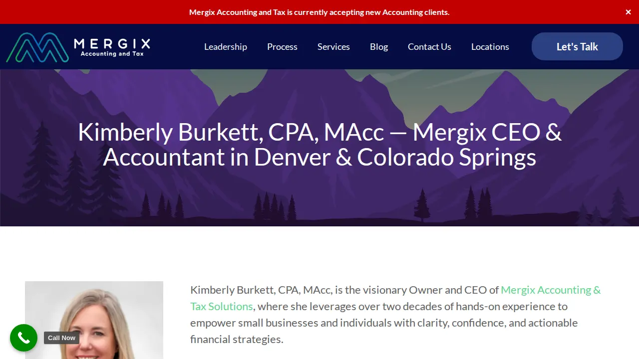 Mergix Accounting & Tax page