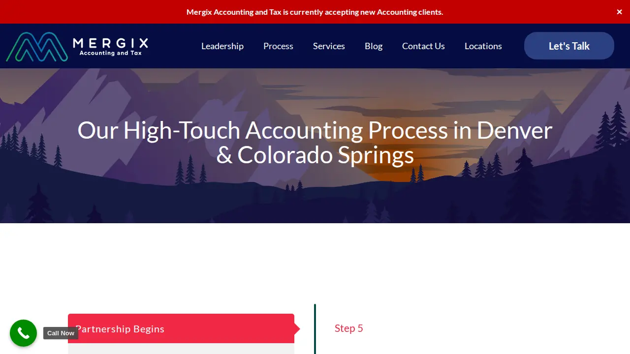 Mergix Accounting & Tax page