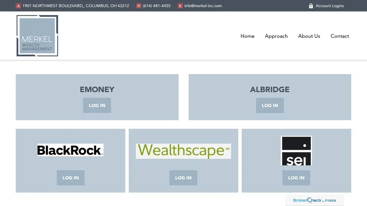 Merkel Wealth Management page