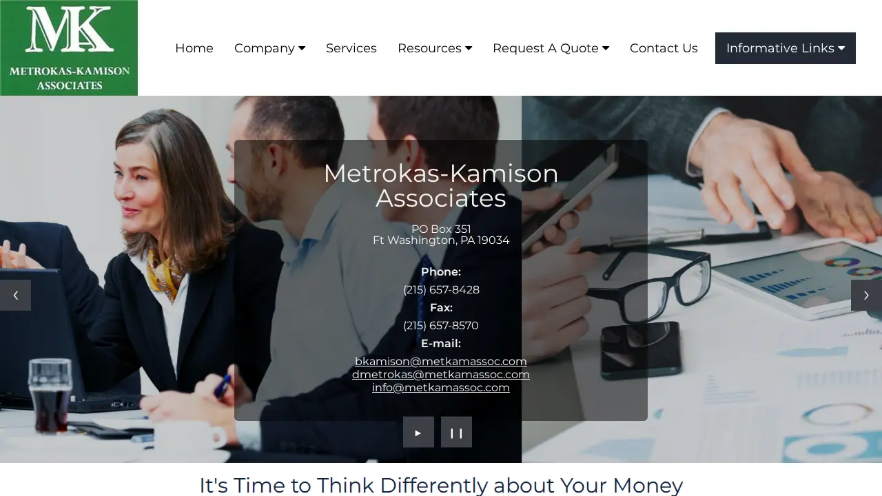 Metrokas Kamison Associates website