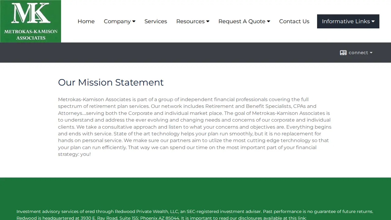 Metrokas Kamison Associates page