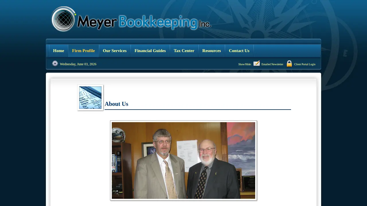 Meyer Bookkeeping Inc page