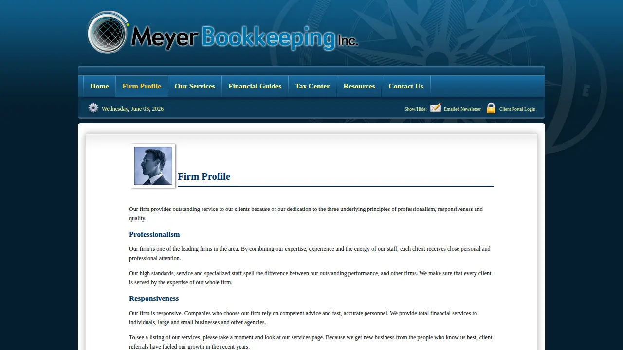 Meyer Bookkeeping Inc page