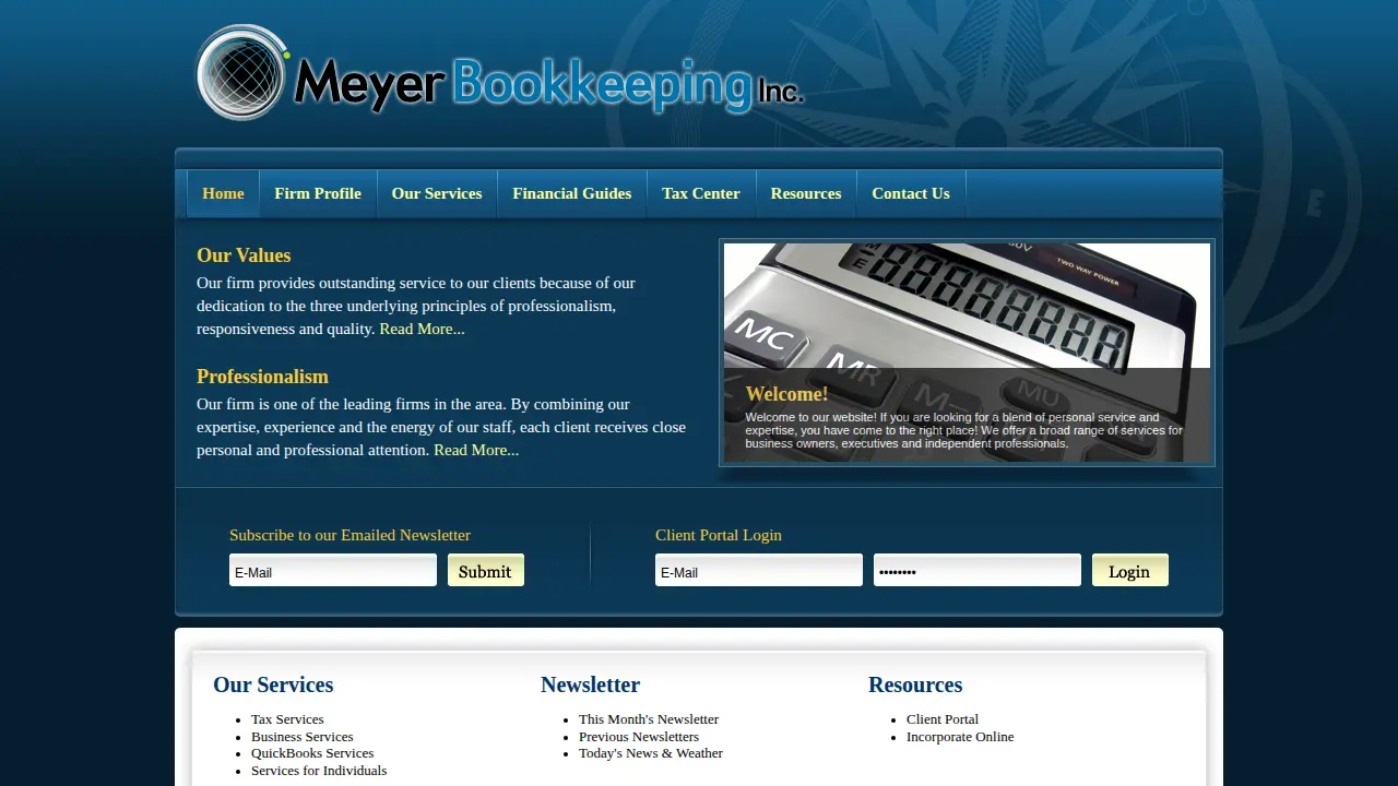 Meyer Bookkeeping Inc page