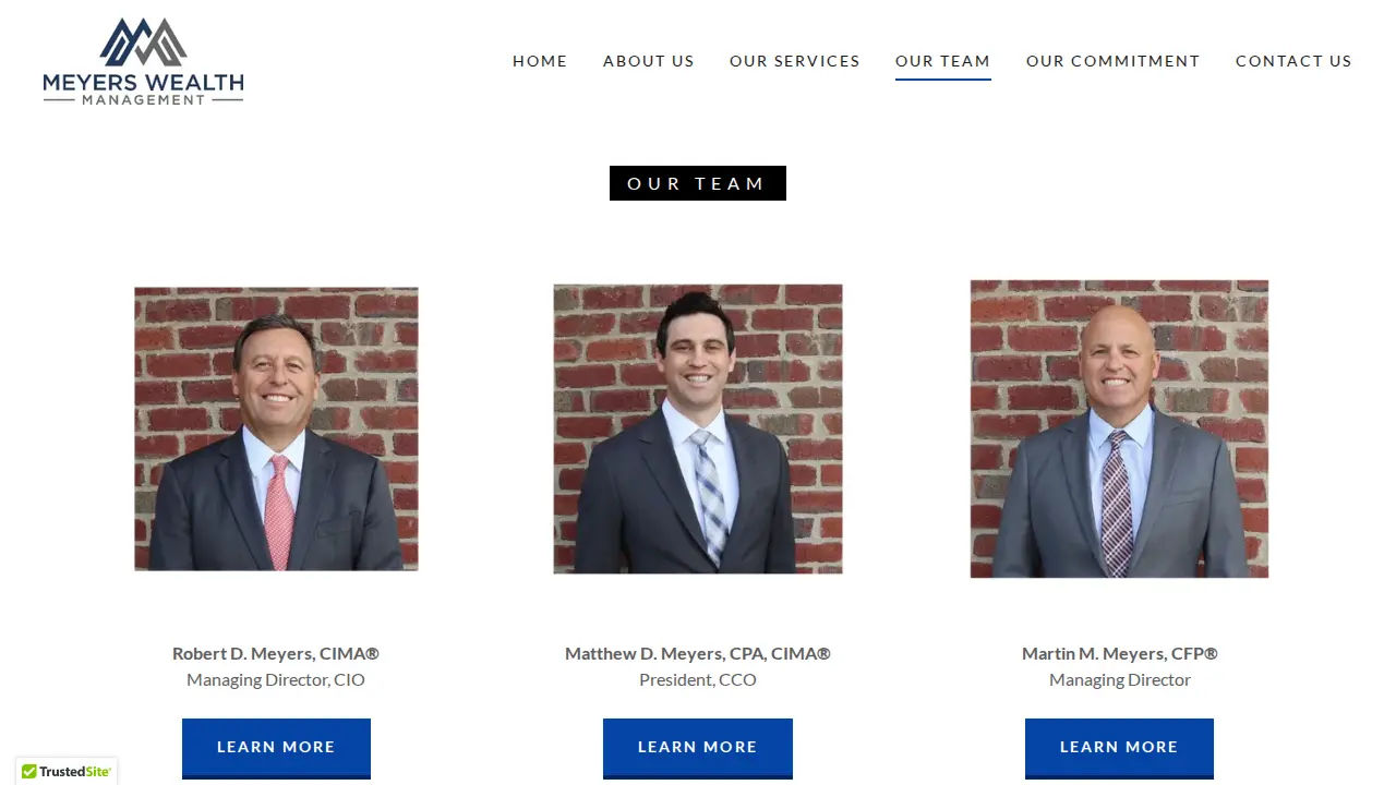 Meyers Wealth Management page