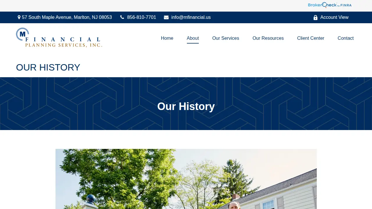 M Financial Planning Services Inc page