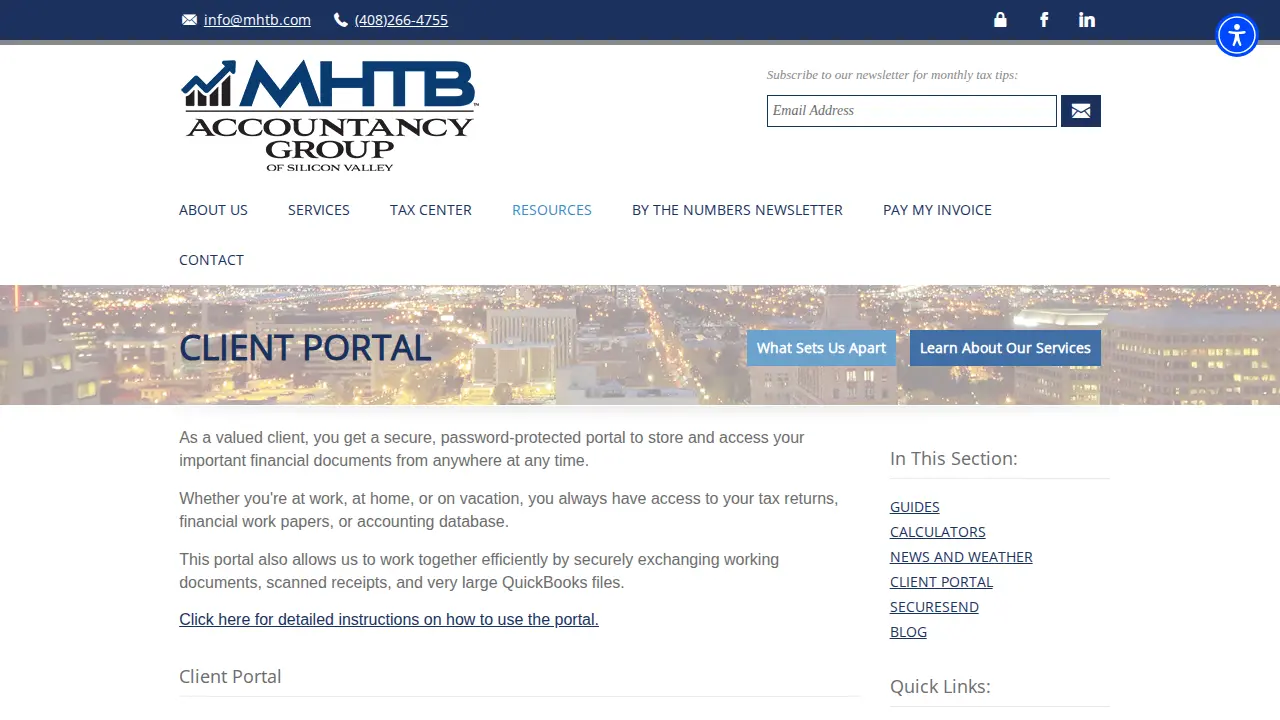 MHTB Accountancy Group of Silicon Valley page