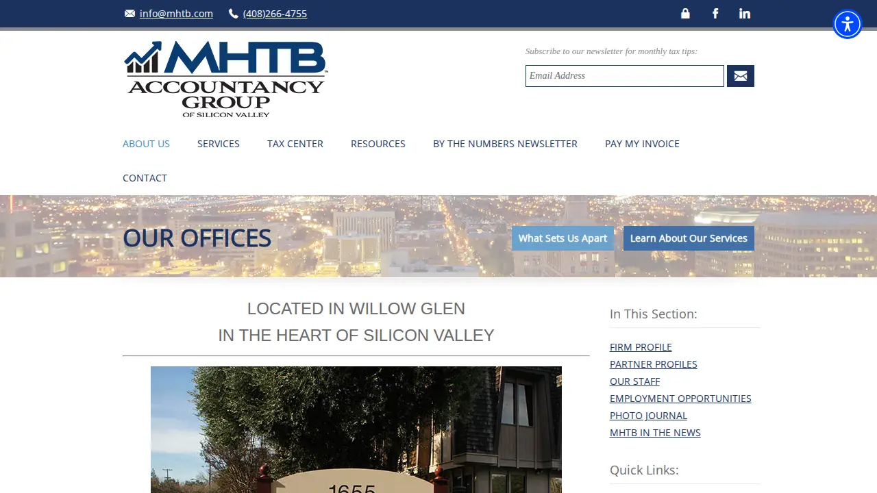 MHTB Accountancy Group of Silicon Valley page