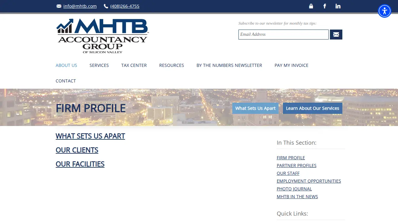 MHTB Accountancy Group of Silicon Valley page