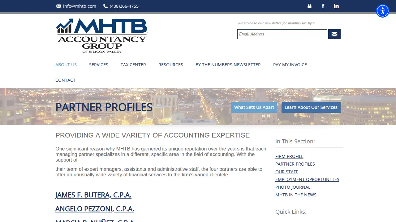 MHTB Accountancy Group of Silicon Valley page