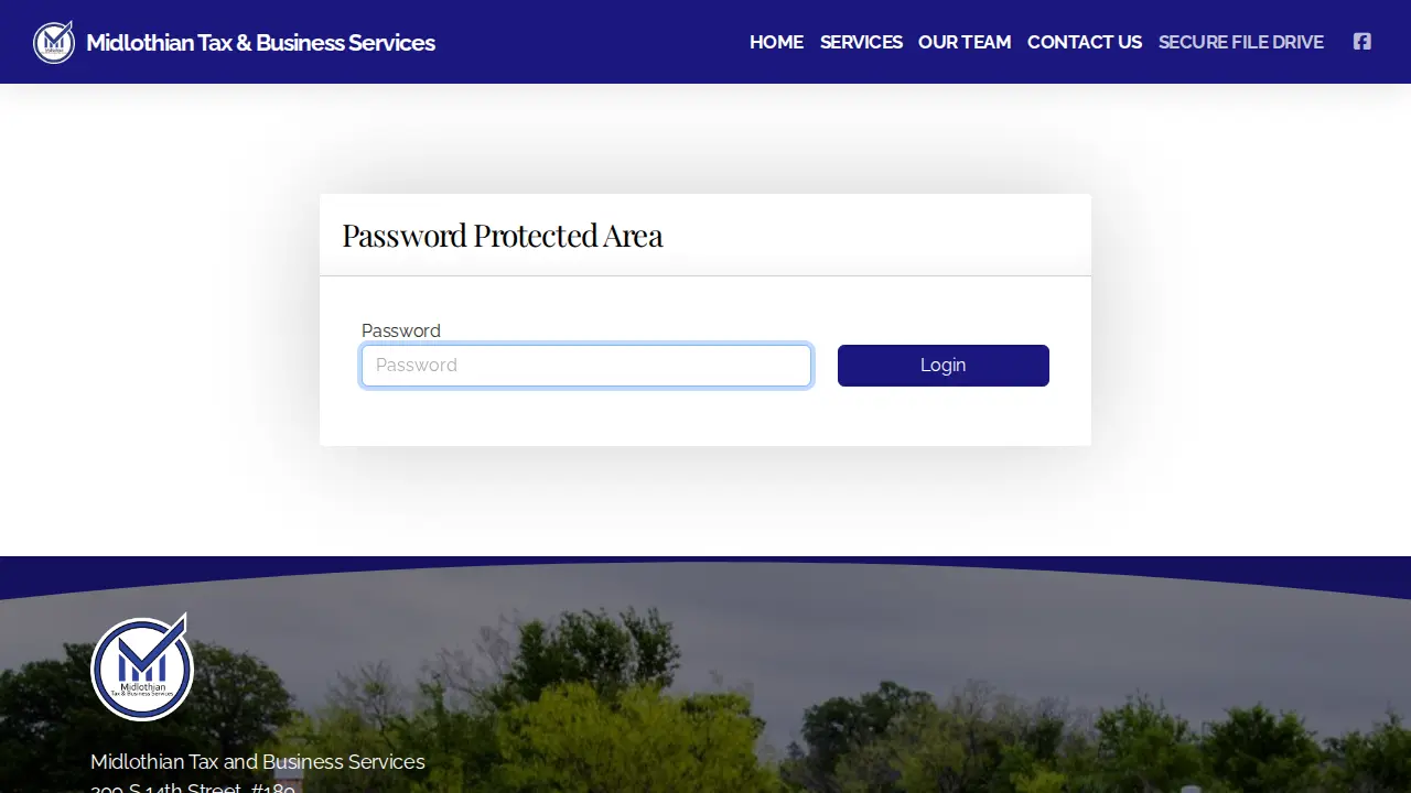Midlothian Tax and Business Services page
