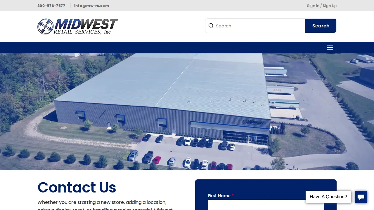 Midwest Retail Services, Inc. page
