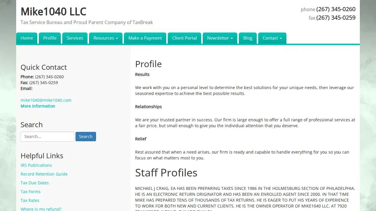 Mike 1040 LLC page