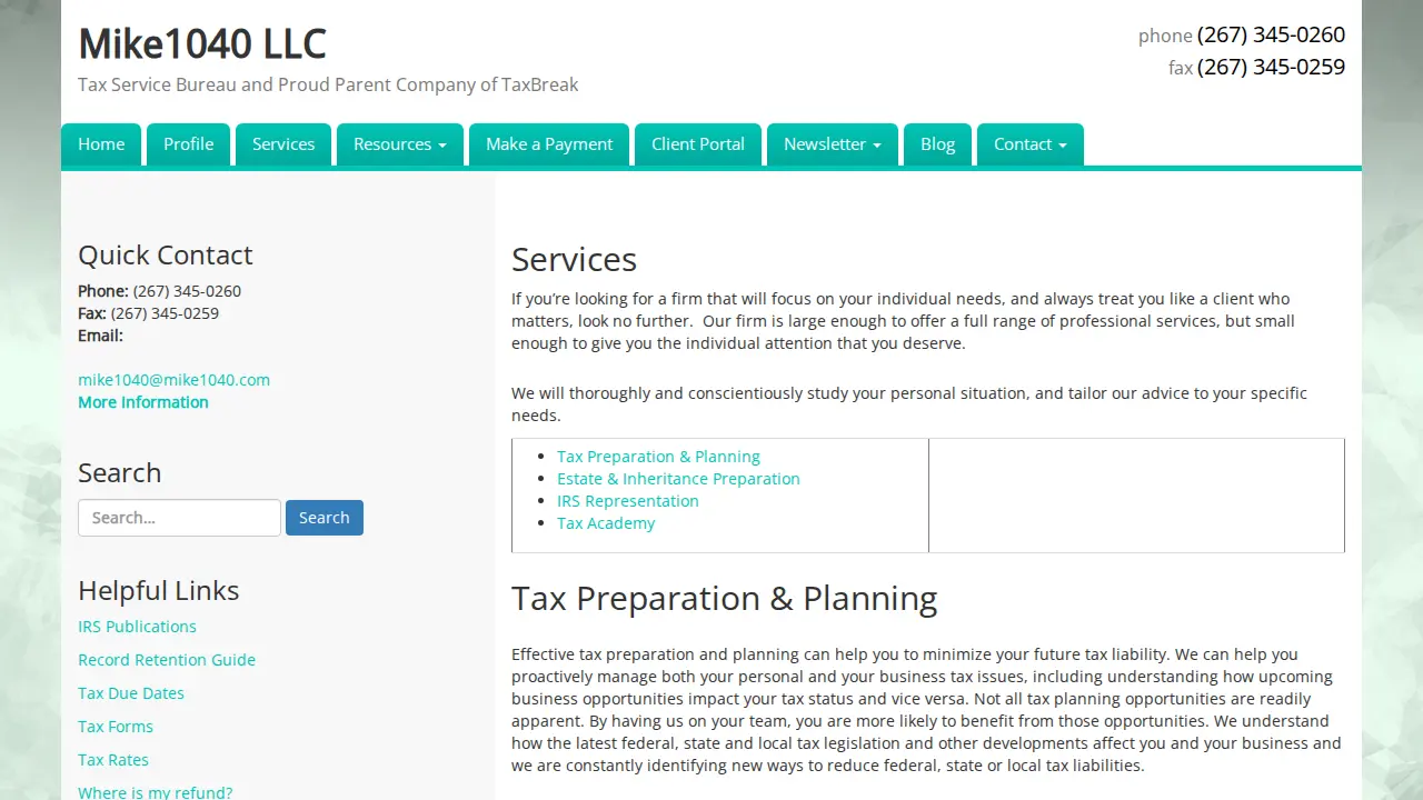 Mike 1040 LLC page