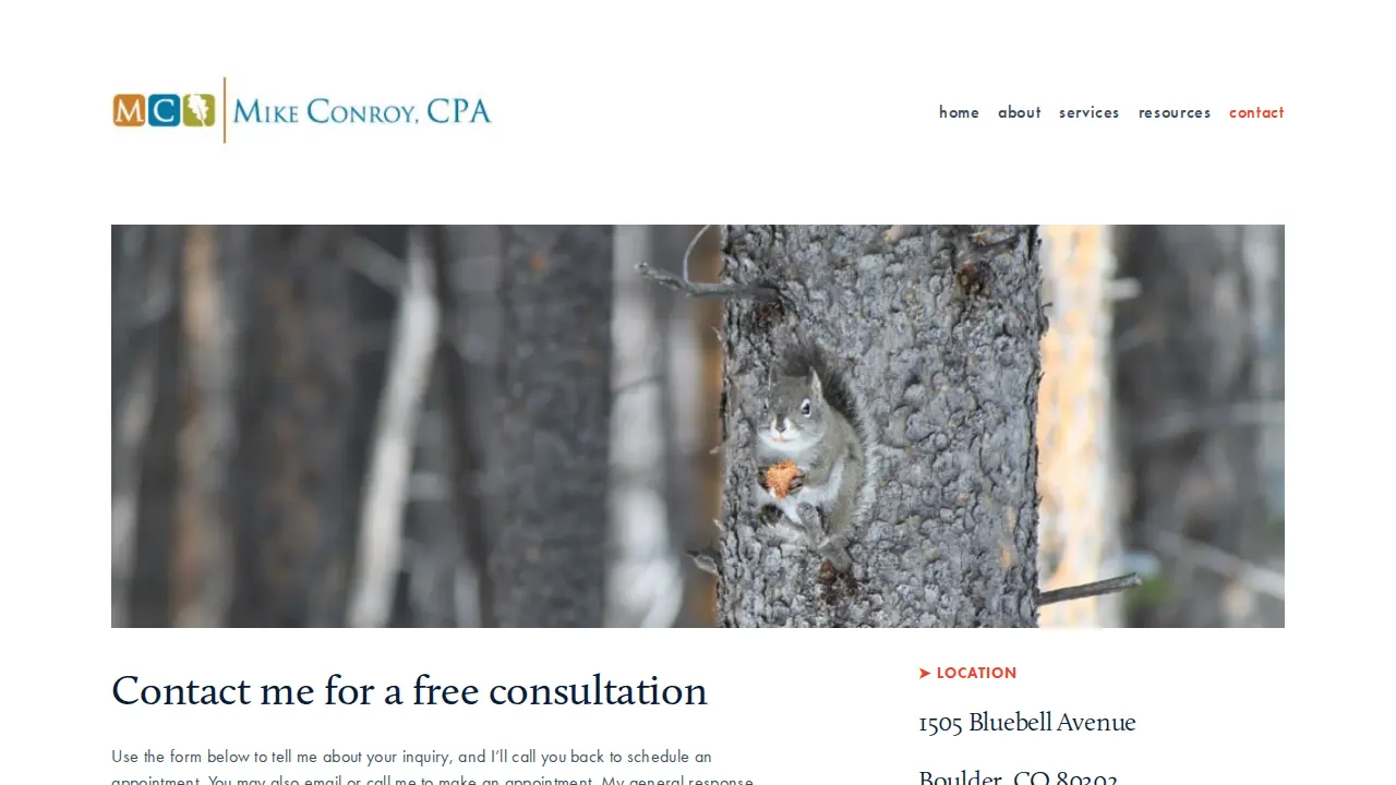 Mike Conroy, CPA page