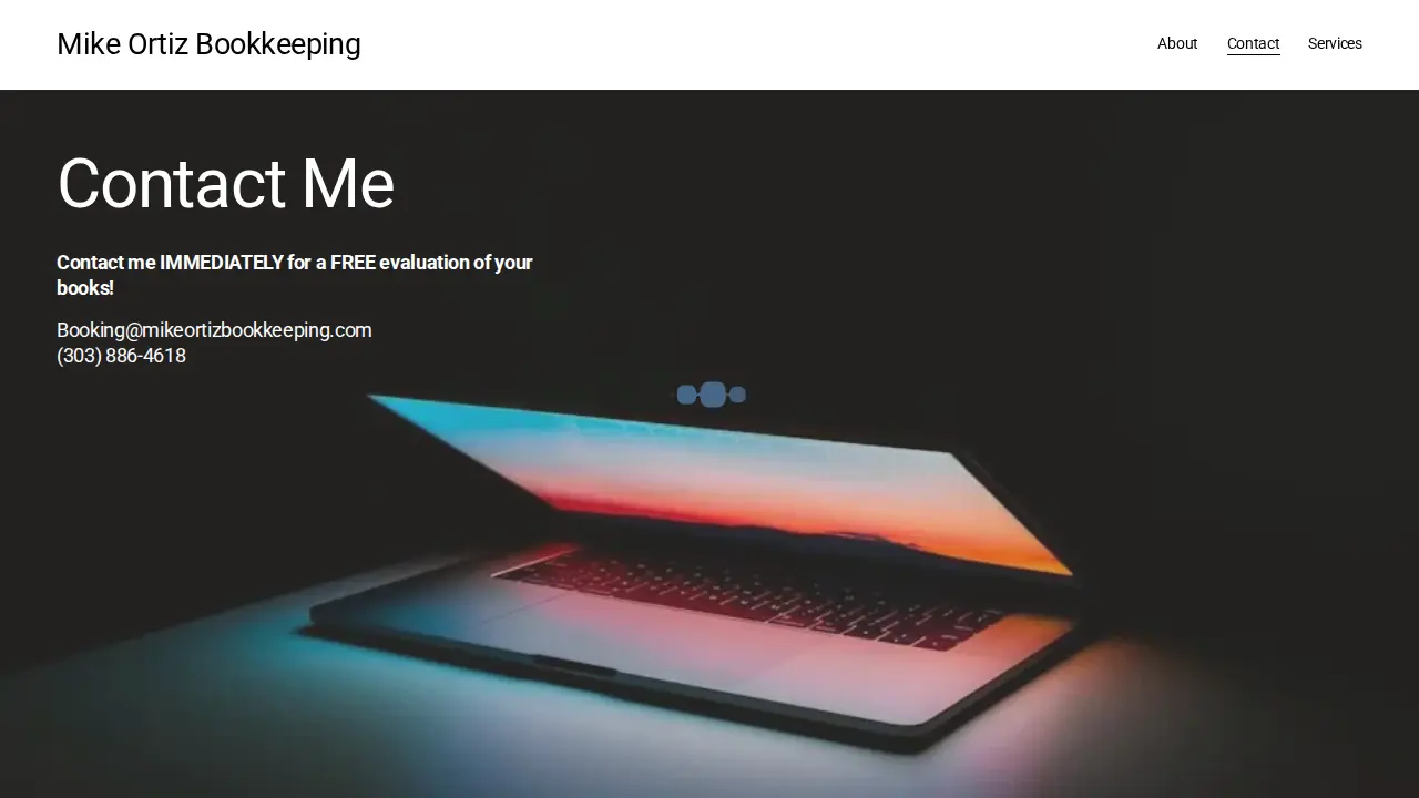 Mike Ortiz Bookkeeping page