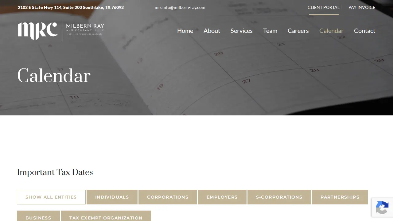 Milbern Ray & Company page